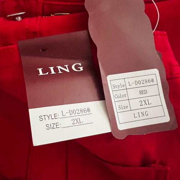 Red Ling collection pants ( 2xl Asian size) - Picture 2 of 4